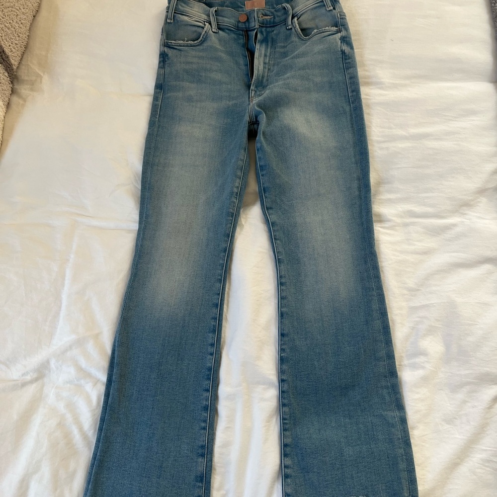 The hustler ankle fray Mother jeans, size 26